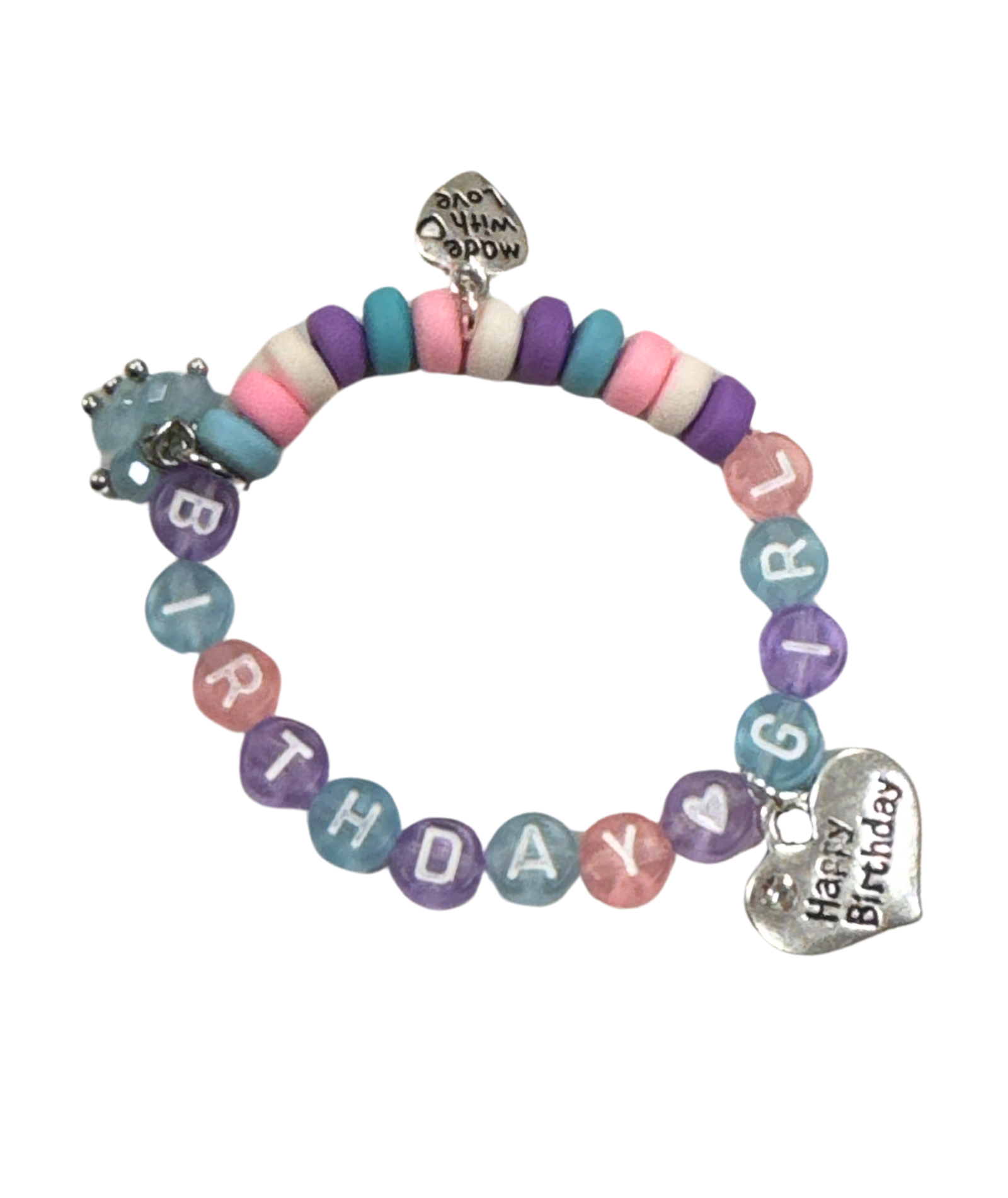 Arm Candy Happy Birthday Charm Bracelet Jewelry - Young Cori's Arm Candy Turquoise