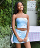 FBZ Girls Micki Print Tube Top Girls Casual Tops FBZ Flowers By Zoe Blue Y/S (7/8)