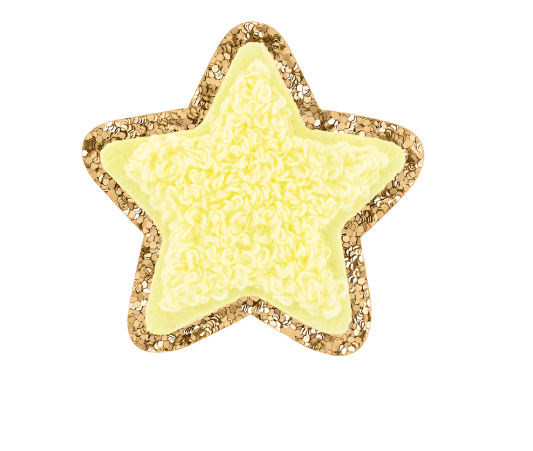 Stoney Clover Glitter Star Patch Accessories Stoney Clover Lane Banana  