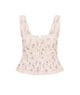 Love Shack Fancy Women Kaelin Top Antique Vanilla