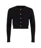 Gold Rush NYC Girls Sylvie Bow Cardigan Girls Casual Tops Gold Rush NYC Black Y/S (7/8)