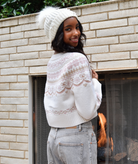 Love Shack Fancy Women Shantae Cardigan Pink Champagne Womens Casual Tops Love Shack Fancy