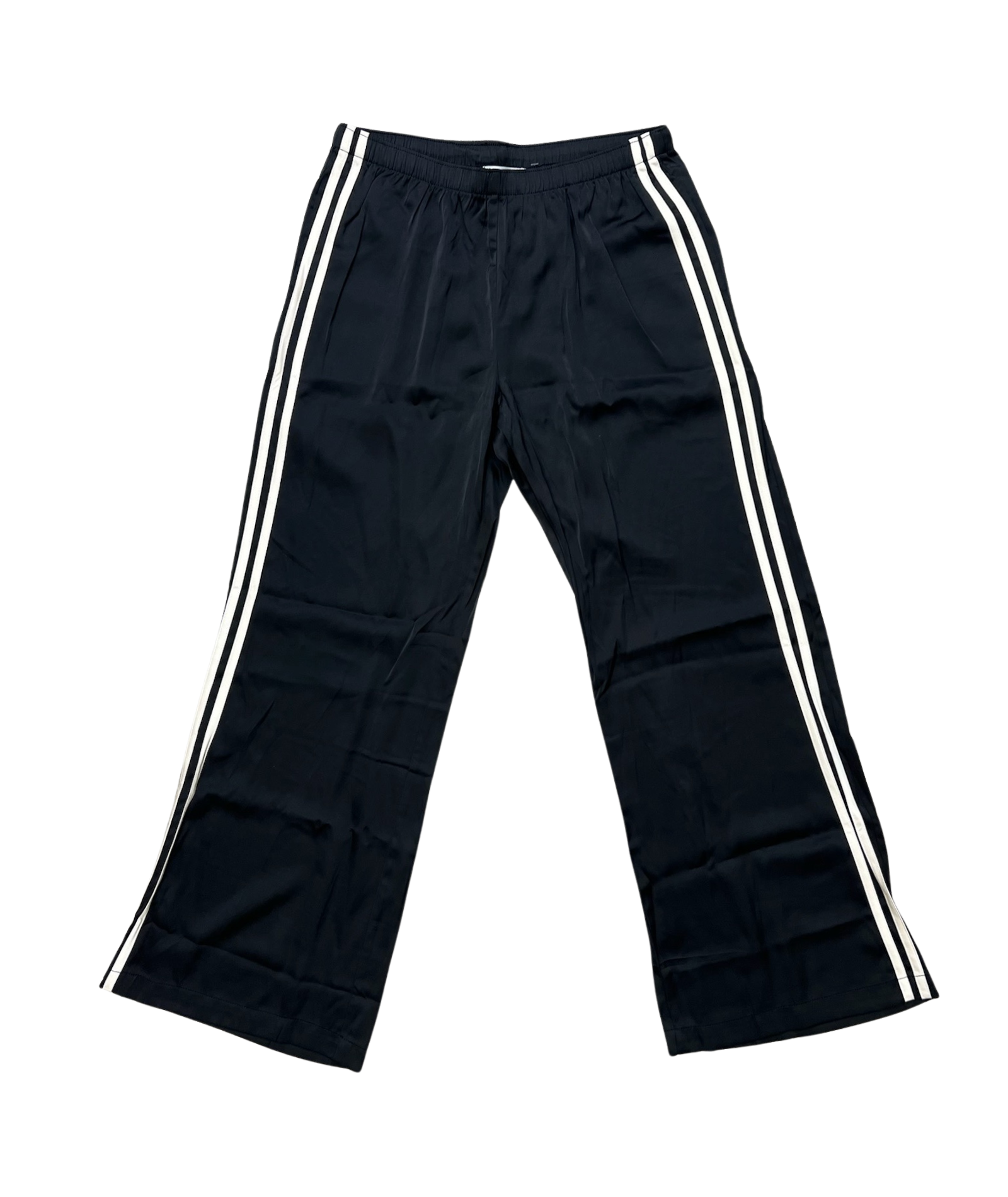 8apart Women Neve Satin Track Pants Womens Casual Bottoms 8apart Black Juniors/Women S