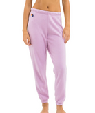 Aviator Nation Women 5 Stripe Sweatpants Mauve/White Neon Womens Casual Bottoms Aviator Nation
