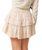 Love Shack Fancy Women Ruffle Mini Skirt Magnolia Womens Casual Bottoms Love Shack Fancy