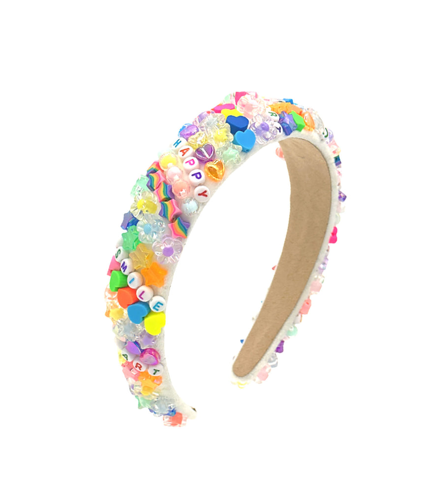 Bari Lynn Headband 3D Fun Charm Accessories Bari Lynn White One Size Fits Most (Y/7-Y/14) 