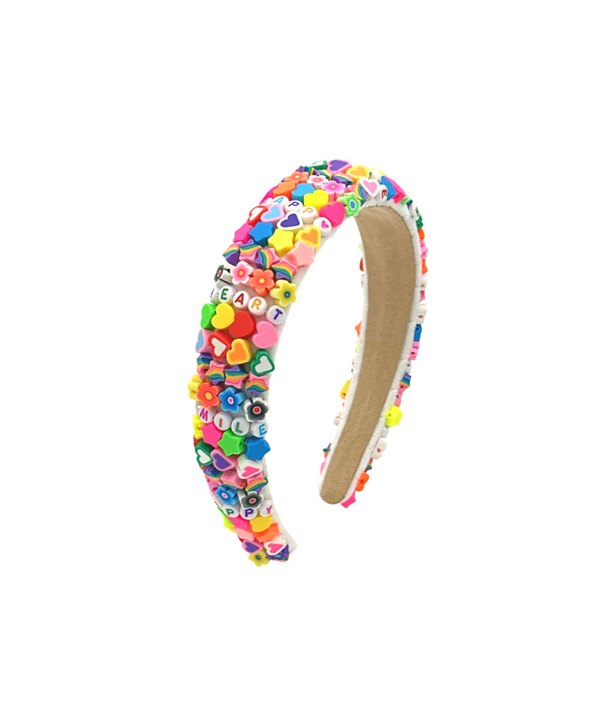 Bari Lynn Headband 3D Fun Charm Accessories Bari Lynn Rainbow One Size Fits Most (Y/7-Y/14) 