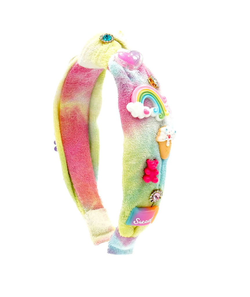 Bari Lynn Knot Headband Tie Dye Terry Charm Accessories Bari Lynn   