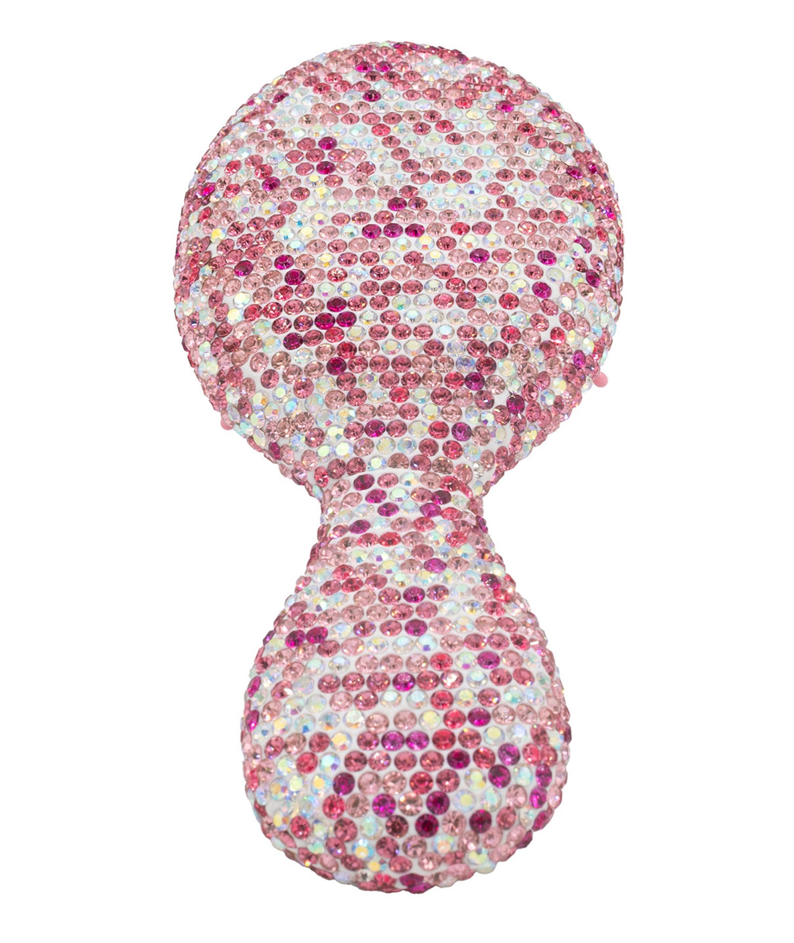 Bari Lynn Crystal Mini Brush Multi Pink Accessories Bari Lynn Pink