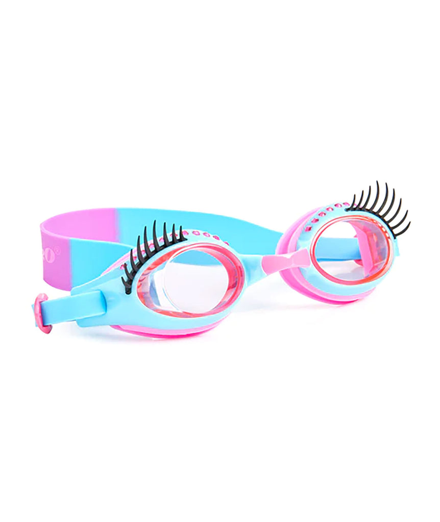 Bling2o Glam Lash New Swim Goggles Accessories Bling2o Periwinkle Blue One Size Fits Most (Y/7-Y/14) 