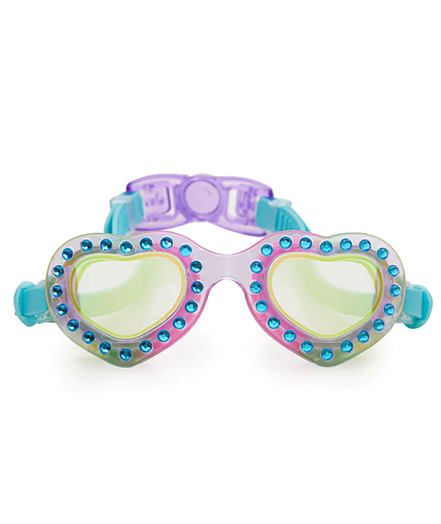 Bling2o Hearthrob Swim Goggles Accessories Bling2o I Love You Too Blue One Size Fits Most (Y/7-Y/14) 