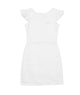 By Debra Girls Milly Flutter Sleeve Sheath Dress Ivory Sequin Boucle