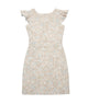 By Debra Girls Milly Flutter Sleeve Sheath Dress Ivory/Blue Boucle