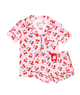 Katie J NYC Juniors Cherry Gingham Lynn Shorts PJ Set Accessories Katie J NYC Multi Juniors/Women XXS