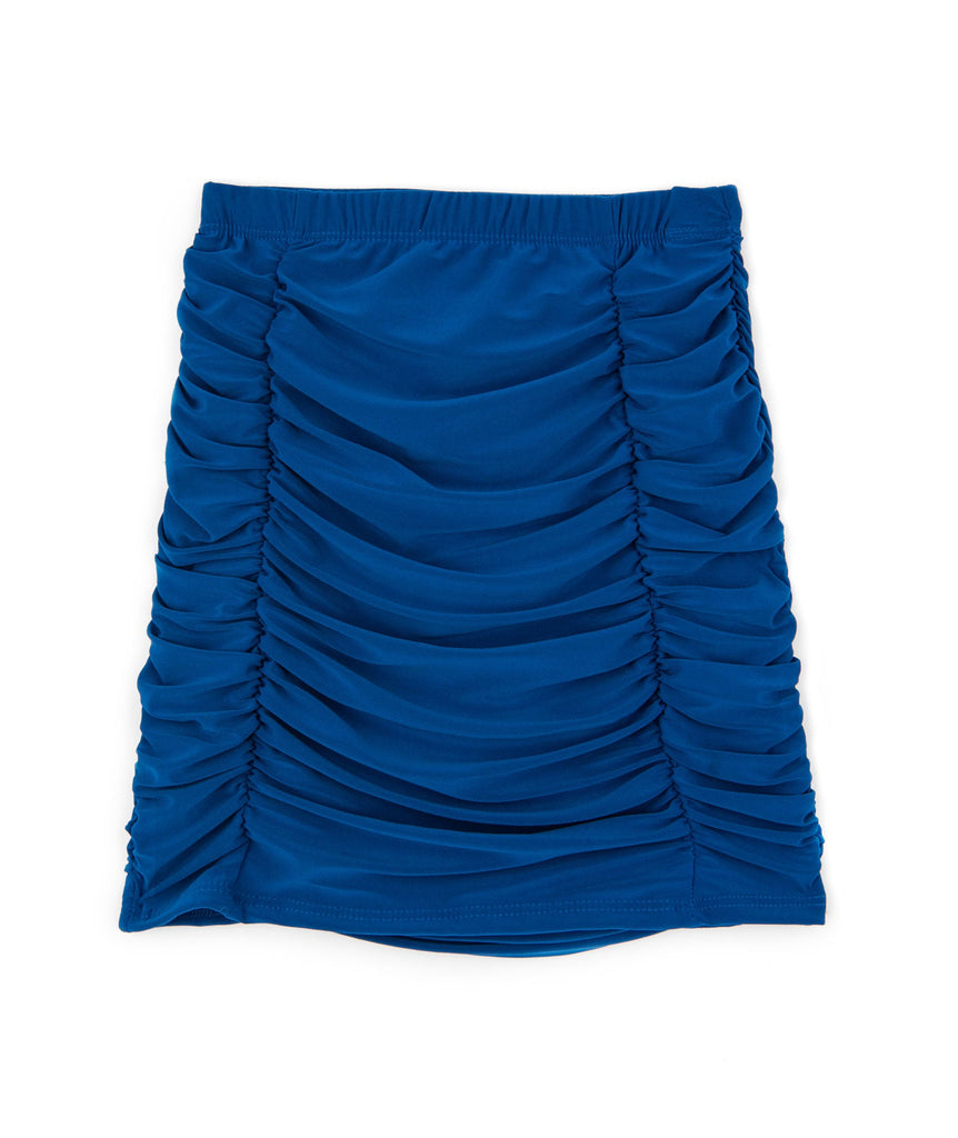 Cheryl Creations Girls Ruched Skirt Blue Distressed/seasonal girls Cheryl Creations Blue Y/S (7/8) 