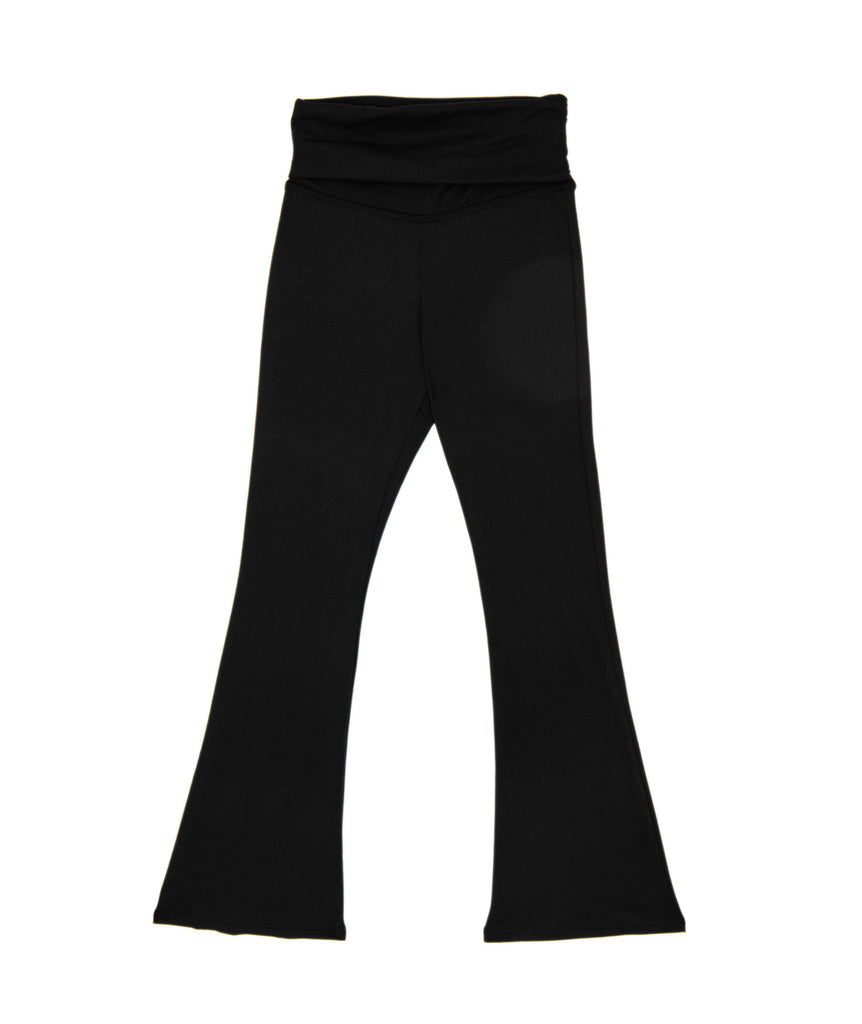 SLS Girls Soft Flare Pants Girls Casual Bottoms SLS Apparel Black Y/S (7/8) 