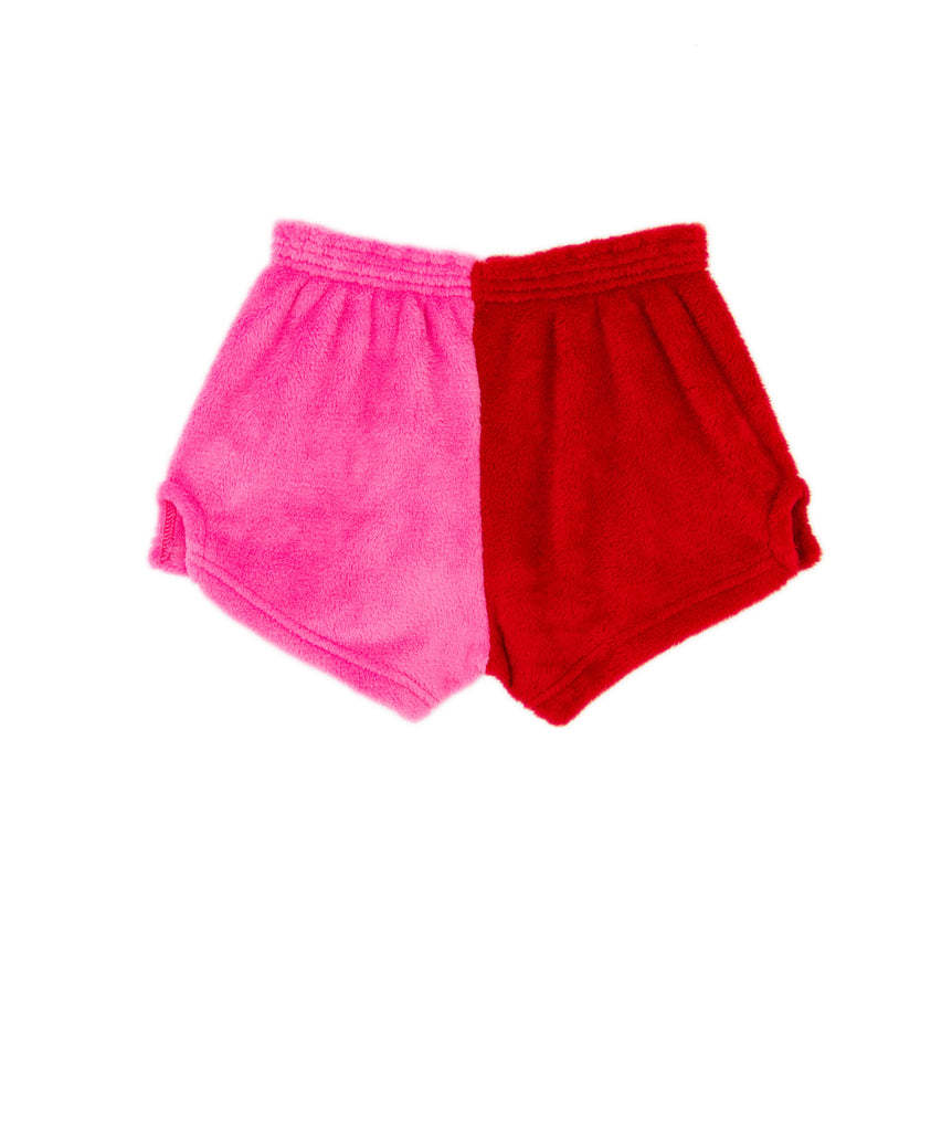 Made with Love and Kisses Girls Red/Pink Love Heart Shorts Distressed/seasonal accessories Made with Love and Kisses   