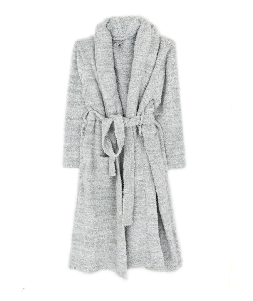 Barefoot Dreams Women Heathered White CozyChic Robe Accessories Barefoot Dreams   