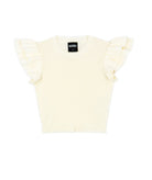 Katie J NYC Girls Short Sleeve Isla Top Girls Casual Tops Katie J NYC White Y/S (7/8) 