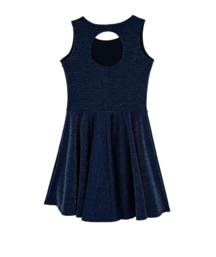 By Debra Girls Navy/Silver Fit and Flare Dress Sale 2023 By Debra   