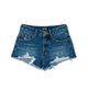 Katie J NYC Girls Malibu Dark Wash Jean Shorts Girls Denim Katie J NYC Denim Y/S (7/8)