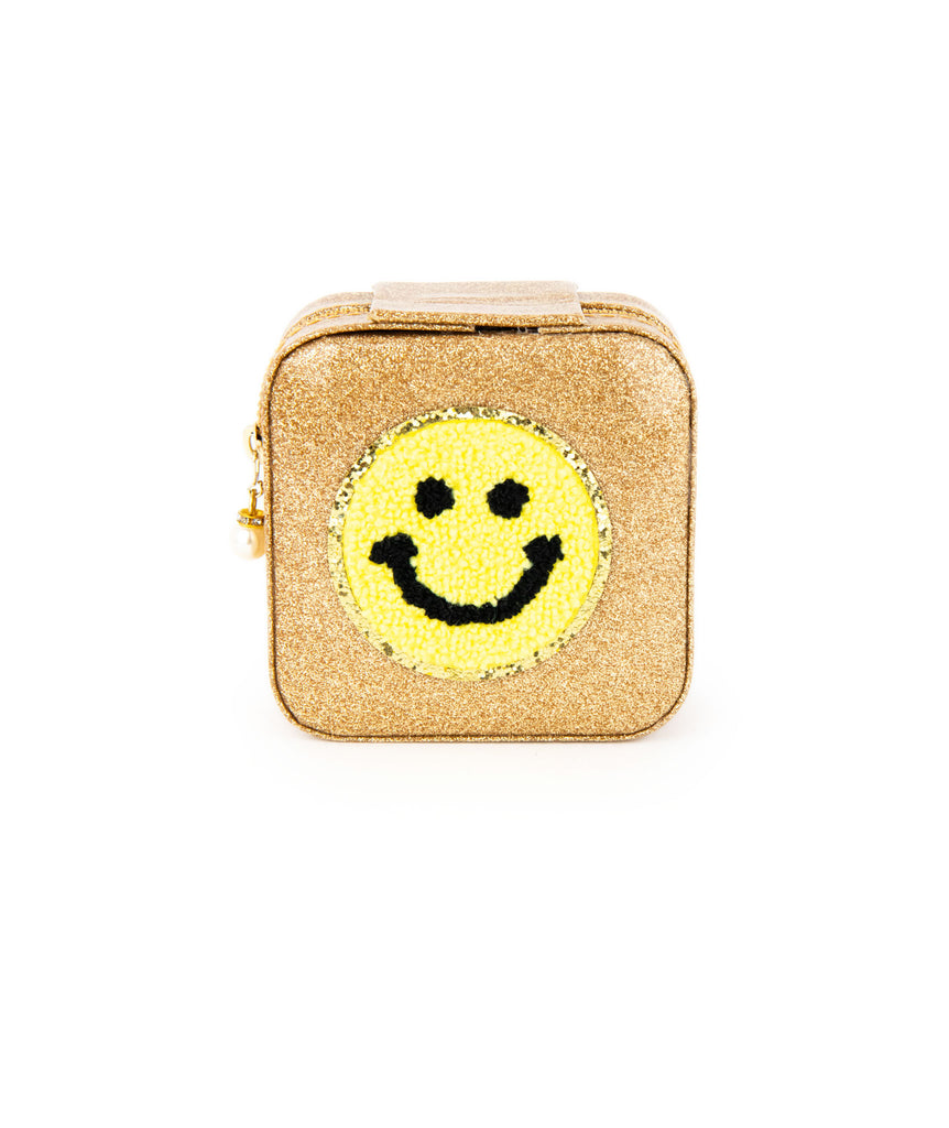 Zomi Happy Face Mini Jewelry Box Accessories Zomi Gems Gold  