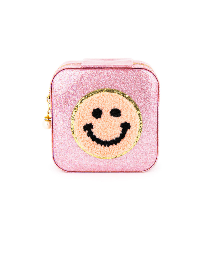 Zomi Happy Face Mini Jewelry Box Accessories Zomi Gems Pink  