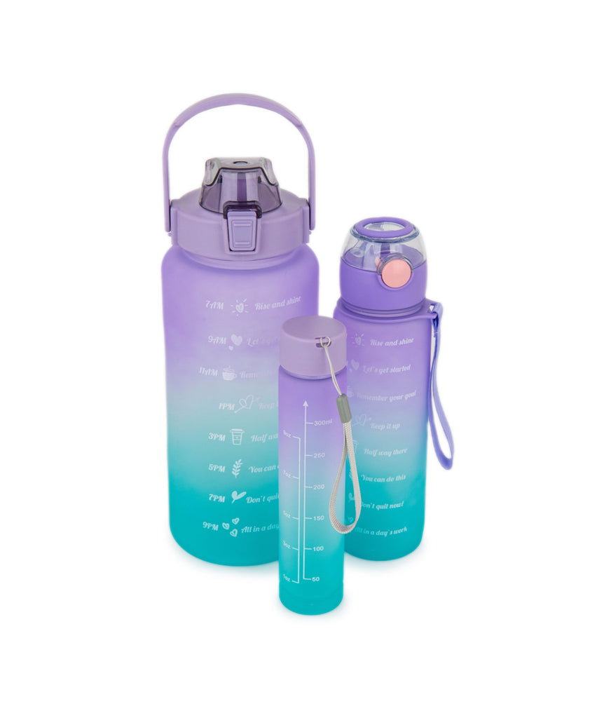 Let's Go Ombre Water Bottle Accessories Frankie's Exclusives Purple  