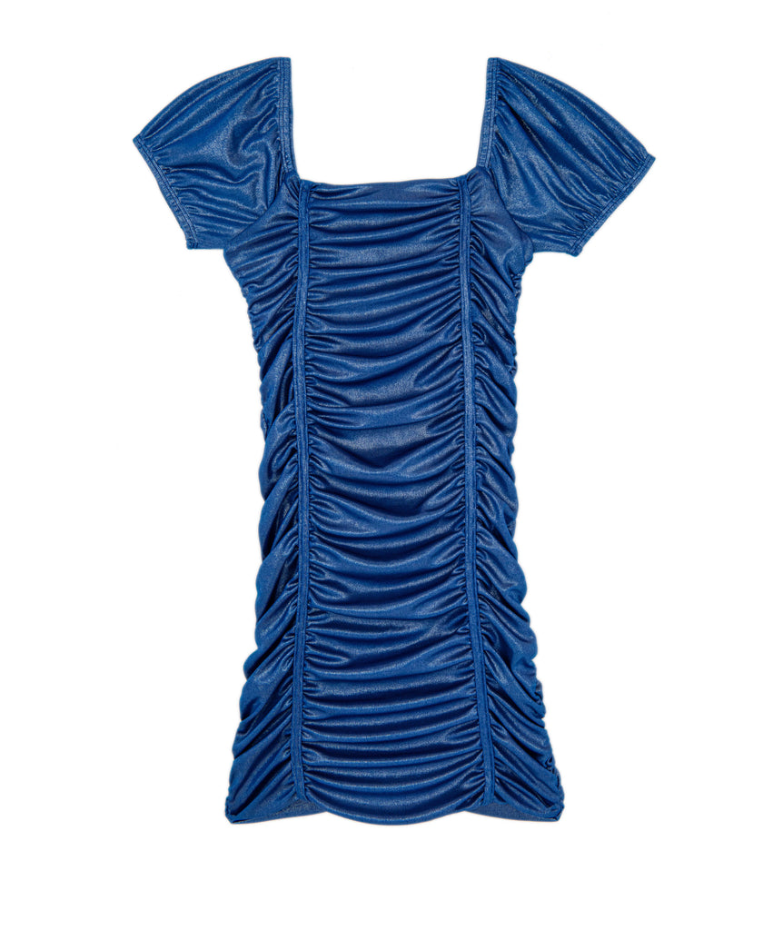 Cheryl Creations Girls Shimmer Amelia Dress Distressed/seasonal girls Cheryl Creations Blue Y/S (7/8) 