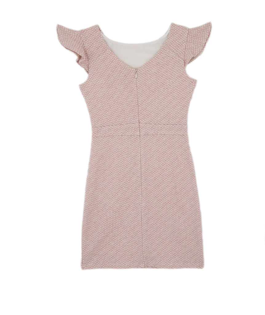 By Debra Girls Pink/Ivory Flutter Sleeve Sheath Dress Sale 2024 By Debra   