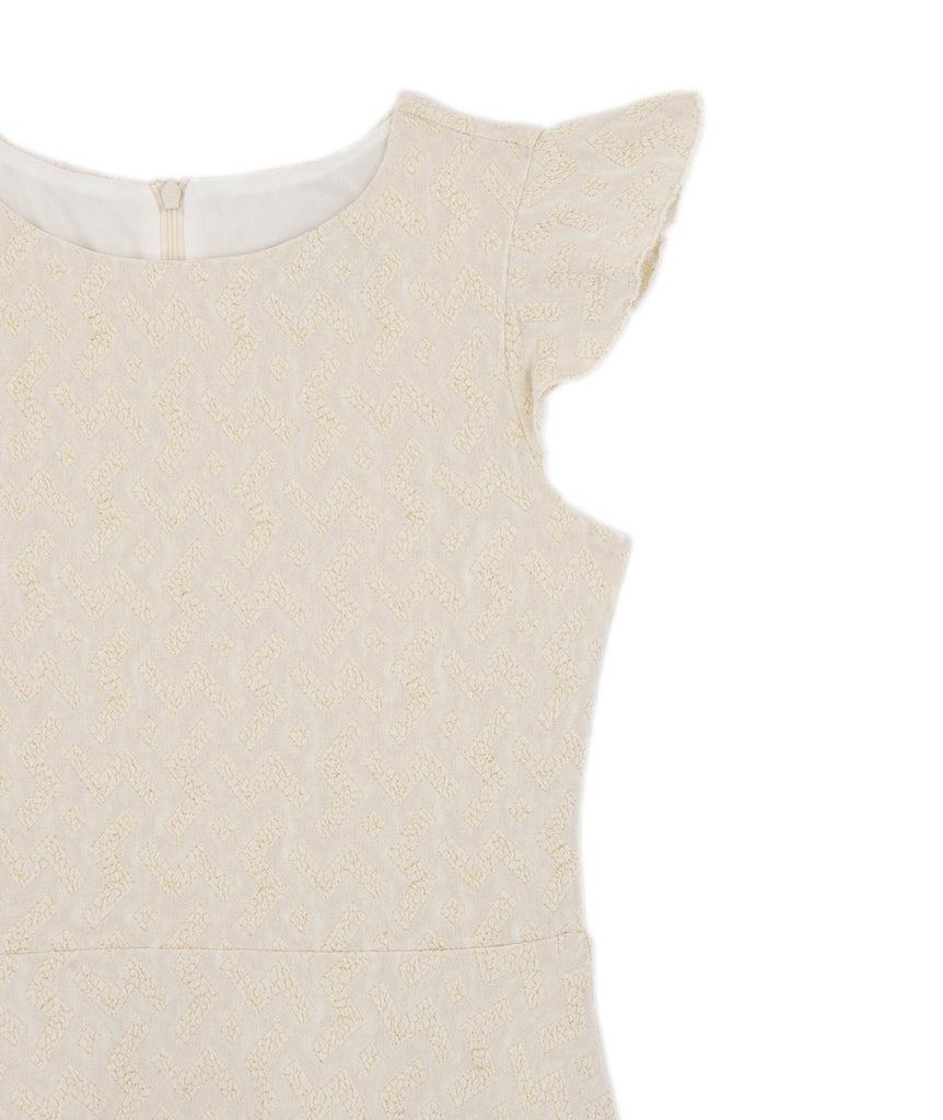 By Debra Girls Ivory/Gold 3 Tier Dress Sale 2023 By Debra   