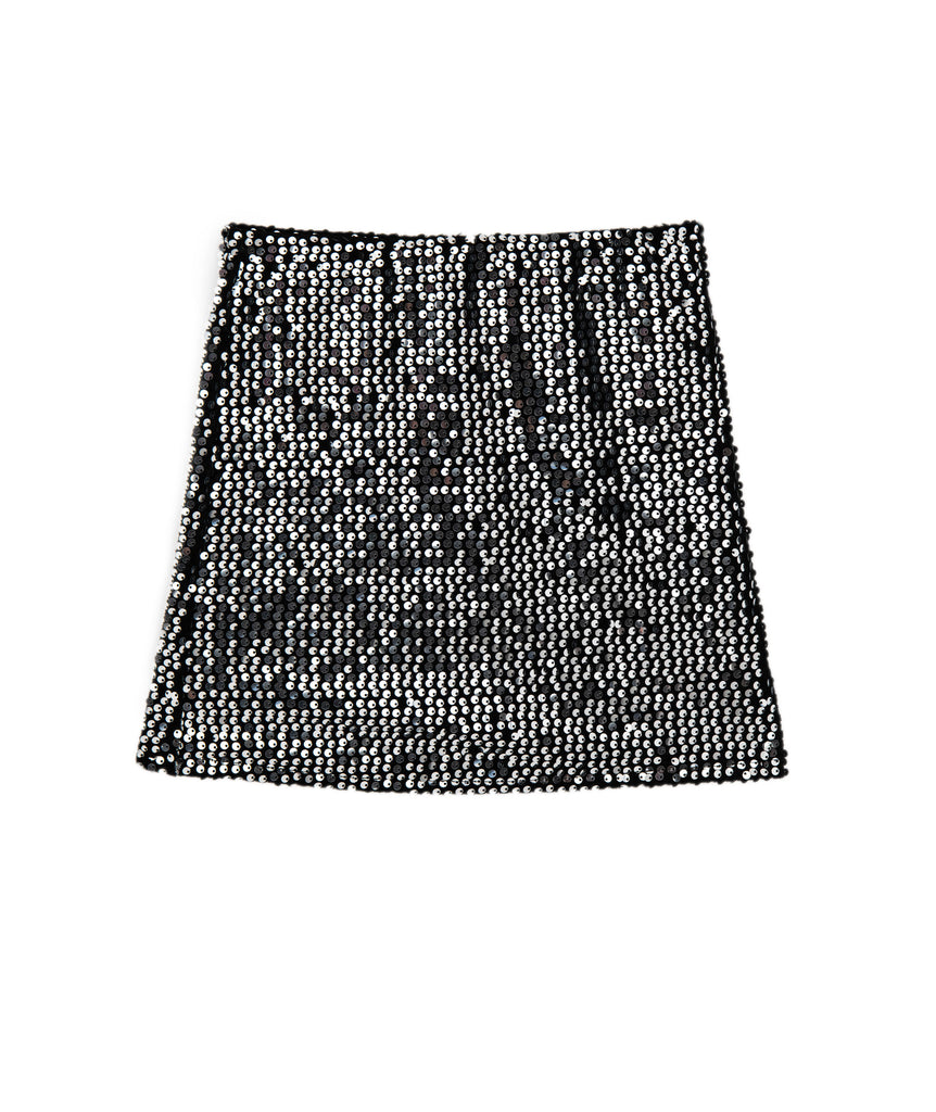 Cheryl Creations Girls Dee Sequin Skirt Distressed/seasonal girls Cheryl Creations Silver Y/S (7/8) 