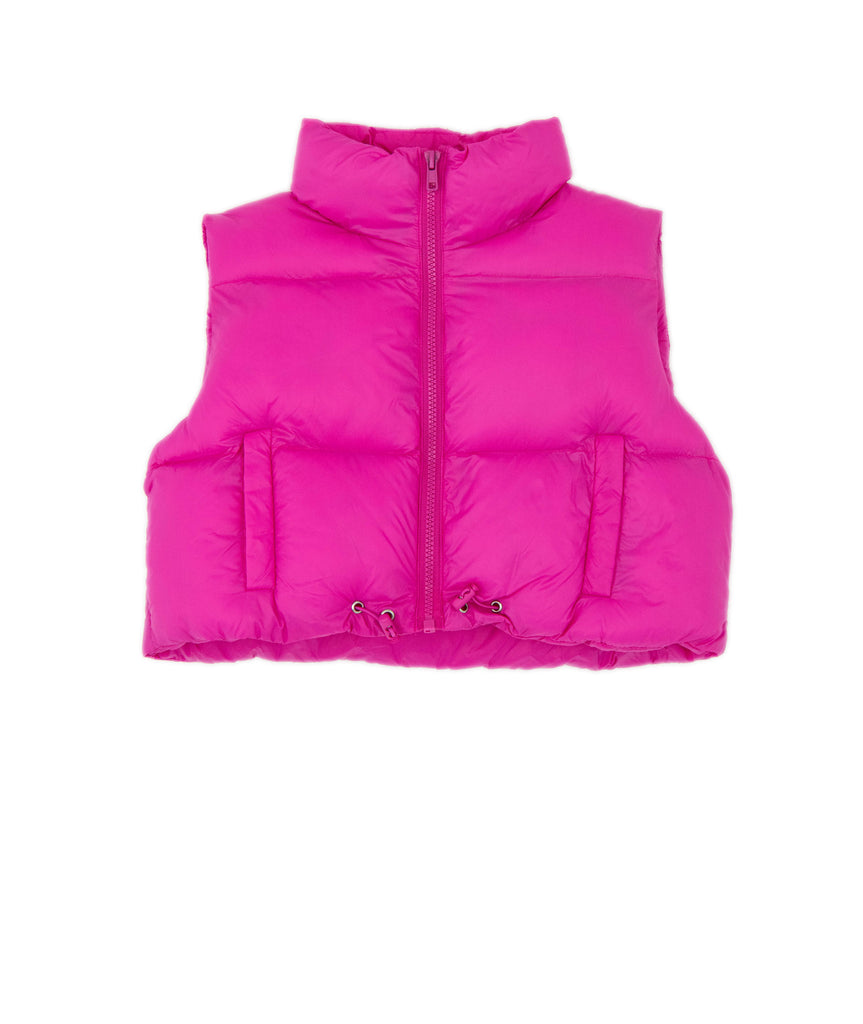 Love Daisy Girls Puff Vest Girls Casual Tops Love Daisy Hot Pink Y/S (7/8) 