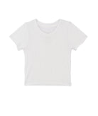 Katie J NYC Juniors Livi Tee Girls Casual Tops Katie J NYC White Juniors/Women XS