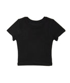 Katie J NYC Juniors Livi Tee Girls Casual Tops Katie J NYC Black Juniors/Women XS