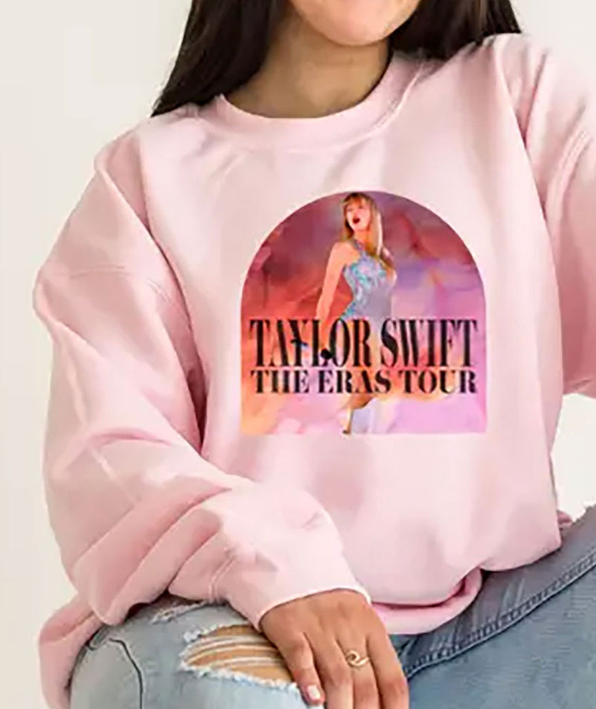 Taylor Swift The Eras Tour Crew Womens Casual Tops Frankie's Exclusives   