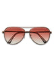 Harlow Aviator Sunglasses Accessories Frankie's Exclusives Gold/Pink Juniors/Women One Size Fits Most