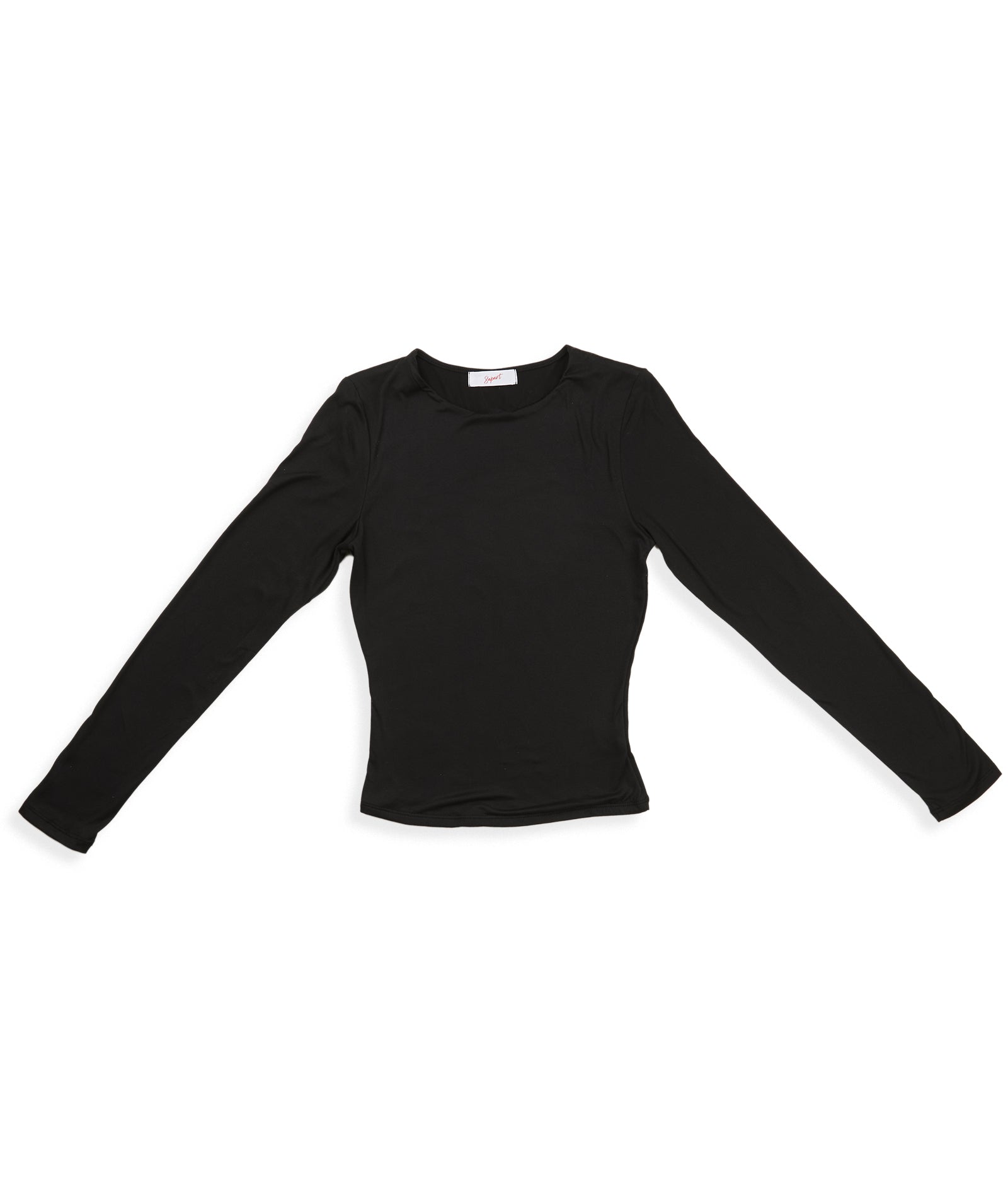 8apart Women Kylie Long Sleeve Double Layer Top Womens Casual Tops 8apart Black Juniors/Women S