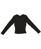 8apart Women Kylie Long Sleeve Double Layer Top Womens Casual Tops 8apart Black Juniors/Women S