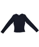 8apart Women Kylie Long Sleeve Double Layer Top Distressed/seasonal womens 8apart Navy Juniors/Women S