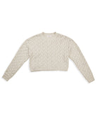 8apart Women Ada Cable Crew Sweater Womens Casual Tops 8apart Tan Juniors/Women S