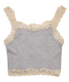 8apart Women Fitch Floral Lace Strap Crop Cami Womens Casual Tops 8apart Grey Juniors/Women S