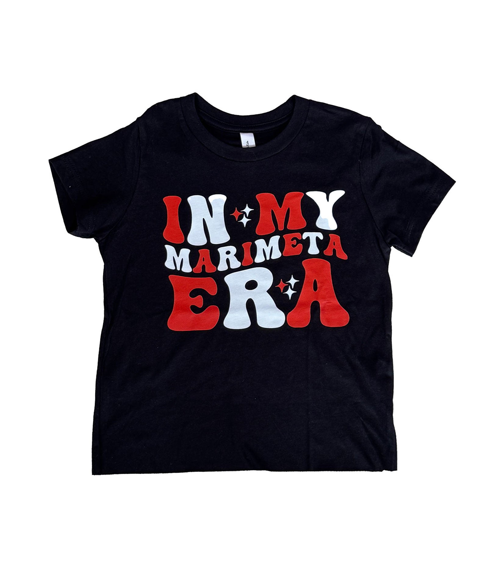 Girls Marimeta Era Black Camp Tee Distressed/seasonal girls Frankie's Exclusives Black Y/S (6/8)