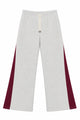 Katie J NYC Girls Landen Heather Grey/Burgundy Sweatpants Girls Casual Bottoms Katie J NYC Multi Y/S (7/8)