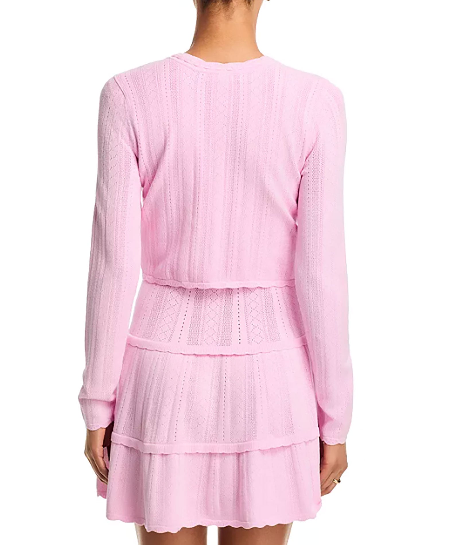 Love Shack Fancy Women Nadiya Cardigan Candy Floss Pink Girls Special Tops Love Shack Fancy