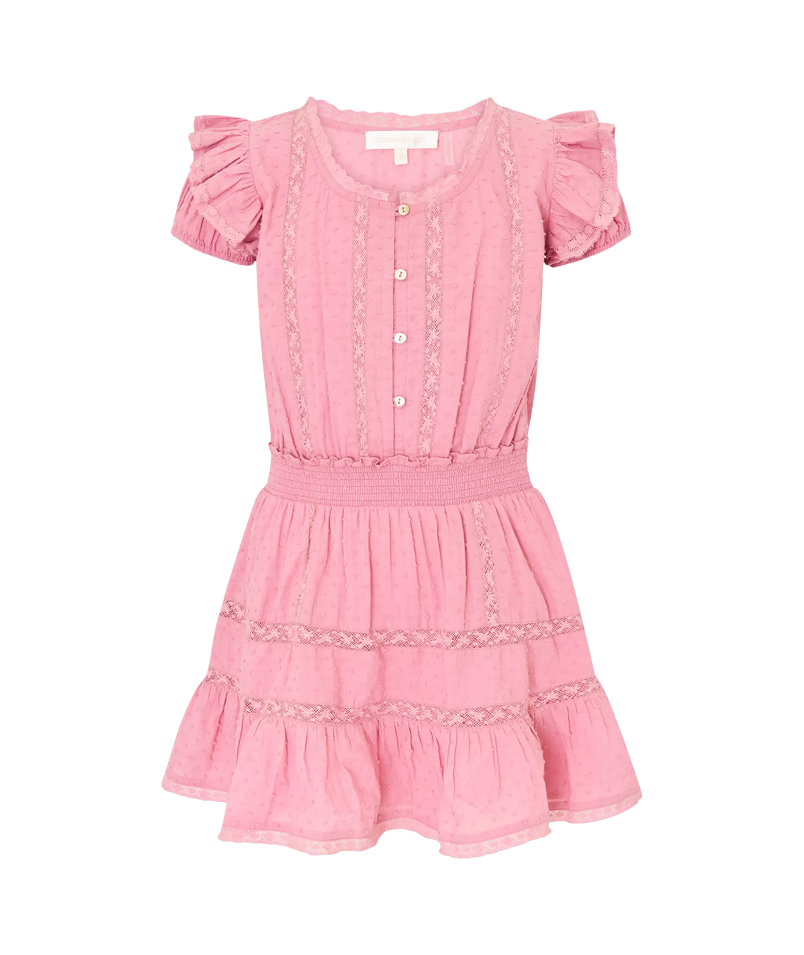 Love Shack Fancy Tween Jeriana Dress Cedar Rouge
