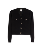 Theme Girls Mickey Cardigan Bow Buttons Girls Casual Tops Theme-NYC Black Y/S (7/8)