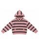 Katie J NYC Girls Parker Hoodie Cozy Mauve Stripe Girls Casual Tops Katie J NYC Striped Y/S (7/8)