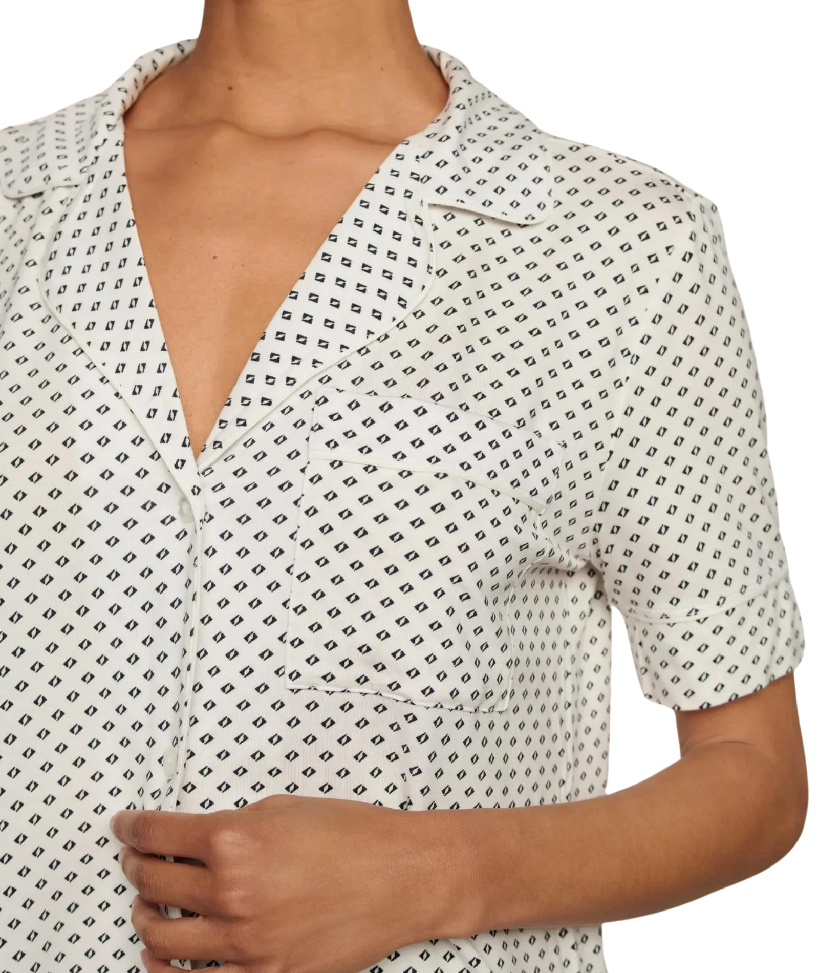 Eberjey Women Gisele Printed Short Sleeve Pants PJ Set Tide Dot Accessories Eberjey