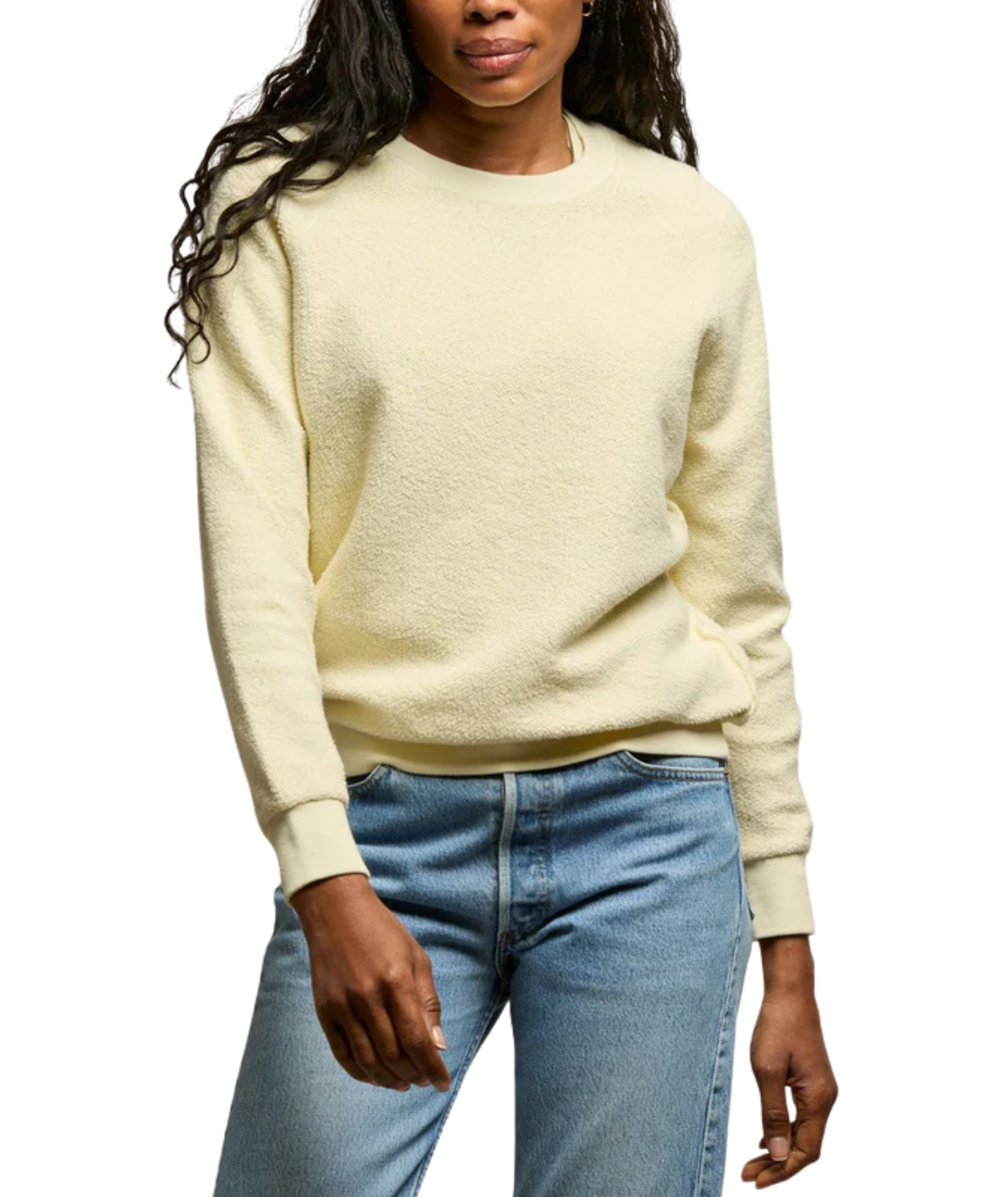 Perfect White Tee Women Ziggy Inside Out Fleece Sweatshirt